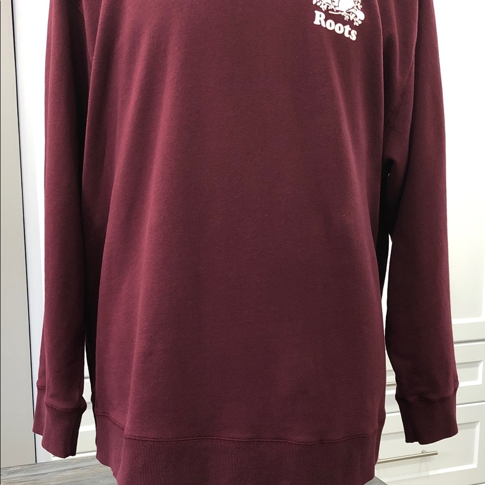 🦫Roots Men’s Crewneck Sweatshirt – XXL – Maroon - Picture 8 of 11